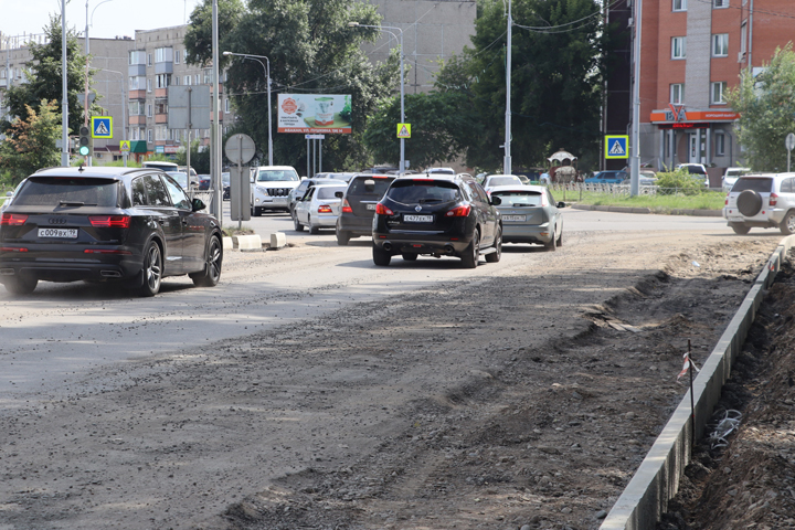 В Абакане при ремонте дорог особое внимание уделяют пешеходным переходам